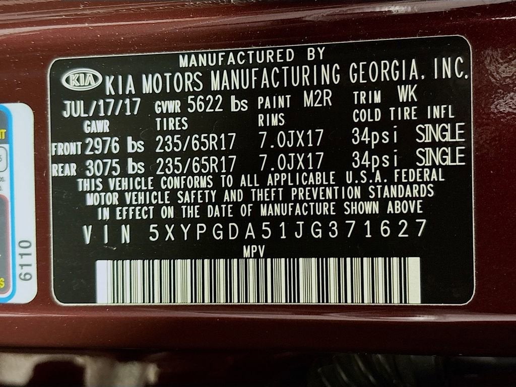 2018 Kia Sorento 3.3L LX