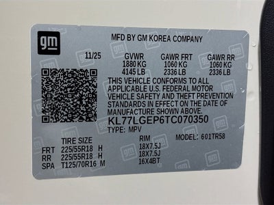 2026 Chevrolet Trax 1RS