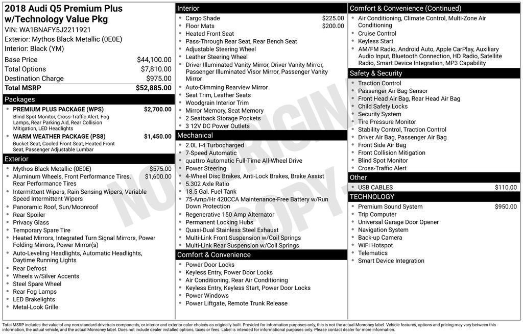 2018 Audi Q5 2.0T Premium