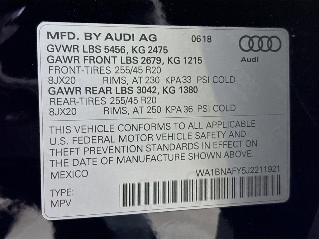 2018 Audi Q5 2.0T Premium