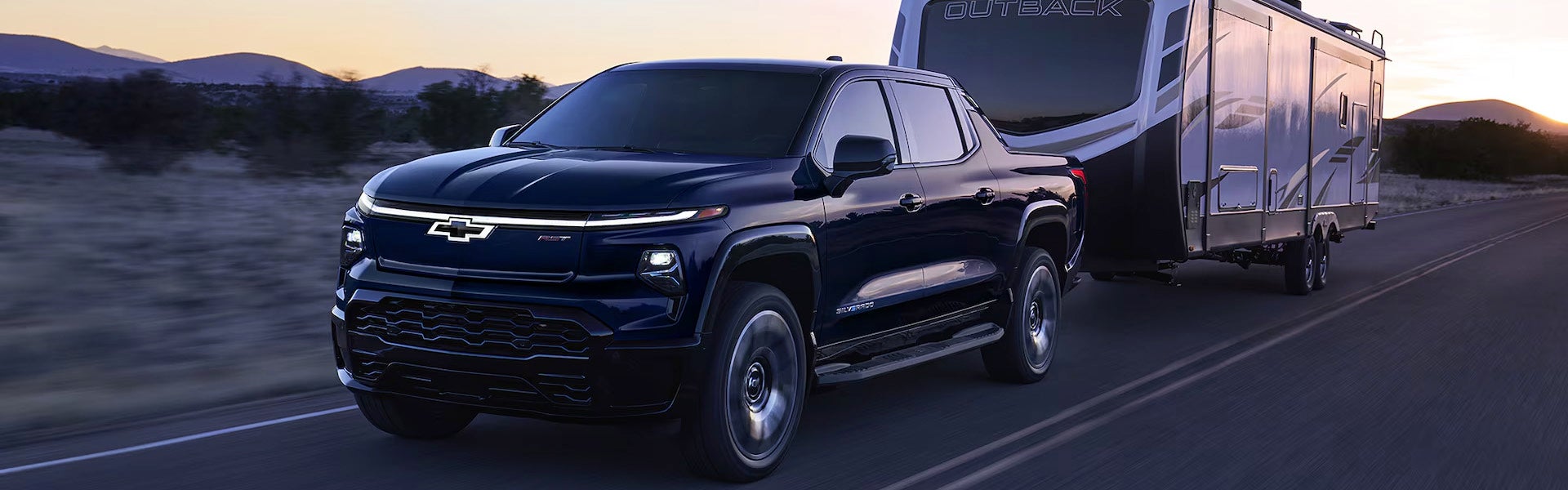 2025 Chevrolet Silverado-EV running on road