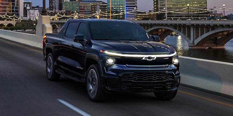 vehicle 2025 Chevrolet Silverado-EV parked on road