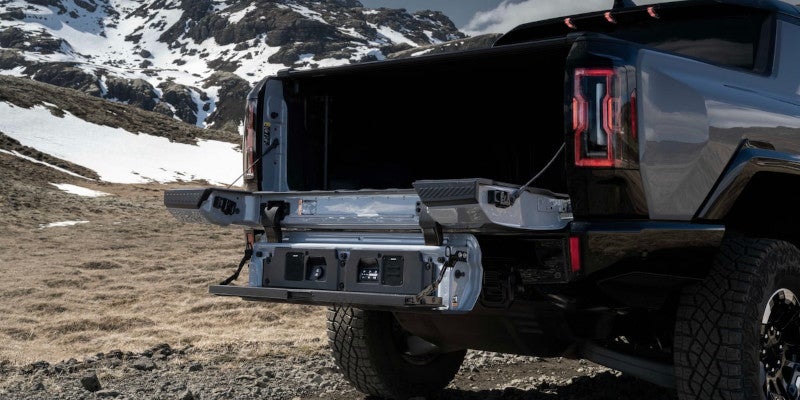 GMC hummer ev pickup model rear view